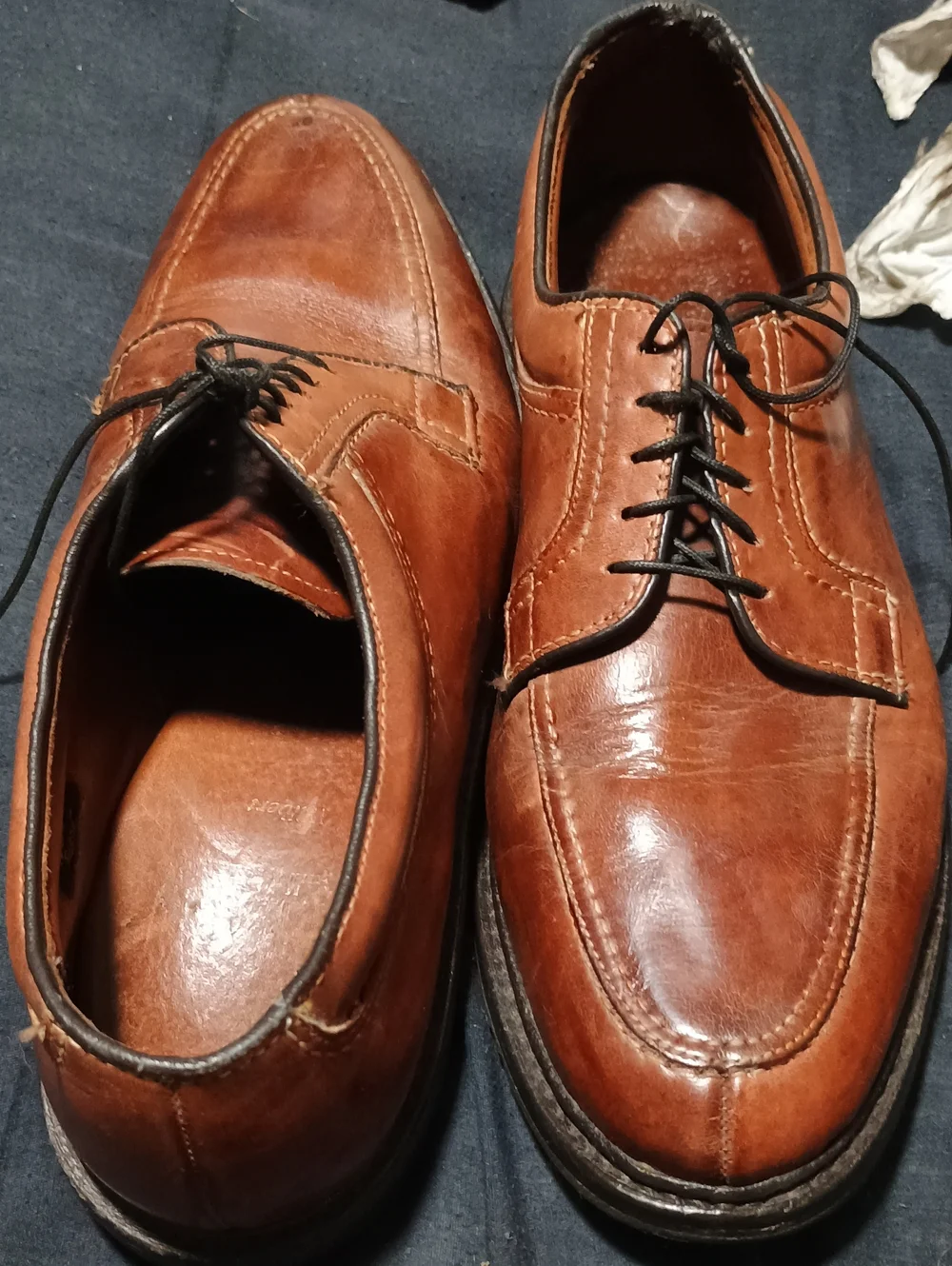 Men's Brown Leather Lace-Up Dress Shoes (232)